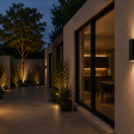 Aplique E-27 PAR 20 Negro BY-B5010B 260*90*148 IP-65