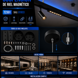 Kit de Suspensión de Riel Magnético T2301