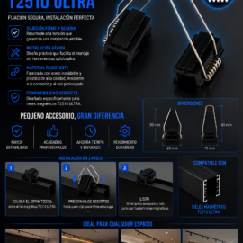 Sprin T2308L para Montaje de Rieles Magnéticos T2510 ULTRA
