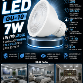 Bombillo 7W 6500k GU-10 B5585 38º 110-130V ROOMLUX