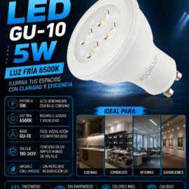 Bombillo 5W 6500K GU-10 B05520 6500K 100-265V ROOMLUX