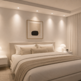 Empotrable Basculante 5w 3000k B27372 75 mm (90 x90) Blanca Plástica ROOMLUX