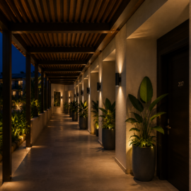 Aplique GU-10 BY-B5018 Negro 60 x 155 IP-65 UP-Down Redondo EVOLIGHT