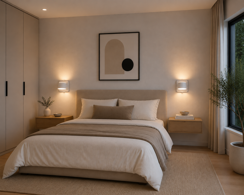 Aplique 7W 3000K LXD0840F-7 c/Swicht WH Blanco 150*86*145 100-240V EVOLIGHT de Cabezal