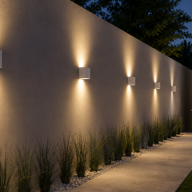 Aplique 6W 3000K LBD3010B-6X Cubo WH 2X3W Blanco 85-265V 2X3 IP-65 EVOLIGHT