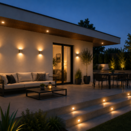 Aplique 3w 3000K BY-B5032 Blanco 3X3W LED UP-DOWN Rectangular IP-54 60º 112mm x 90mm 3000k