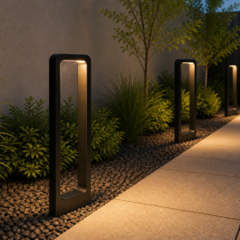 Baliza 10w JT-15338 Jardín 2700K NEGRO 165*55*600mm 85-265v
