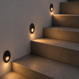 Empotrable Escalera 2W 3000K LBD3210-2 BK led 48*61.5 IP-65 85 LM Negro