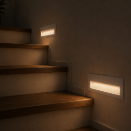 Empotrable Escalera 6W 3000K LBD7040-6 WH 40LM 210*65*60 IP-65 Blanco