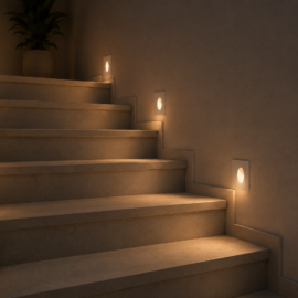 Empotrable Escalera 2w 3000k NBD3210-2 BK led 48*48*61.5 IP-65 85 LM Negro