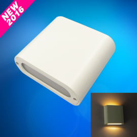 Aplique 3w 3000K BY-B5032 blanco 3X3W LED UP-DOWN RECT.IP-54 60º 112mm x 90mm 3000k