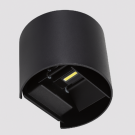 Aplique 6w LBD3110B-6 BK LED 2X3W 3000K NEGRO 100-240V 290 LM IP-65 EVOLIGHT