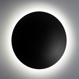 Aplique 15W LCW4880R-15 PARED LED NEGRO 3000K 250 mm 100-240V IP-20 REDONDO.