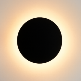 Aplique 6W LBD4450-6w pared LED negro 3000K 130 mm 100-240V IP-65 redondo