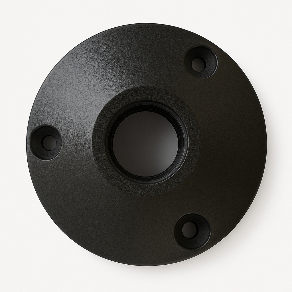 Base AX-03 para baliza 1/2" 76 x 30 mm de aluminio Negro (JT-15312)