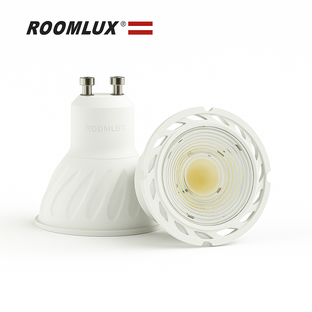 Bombillo 3000k 6W GU-10 B5565 38º DIMIABLE 110V-130V ROOMLUX