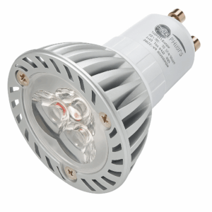 BOMBILLO ROJO GU-10 3W 3X1W 85-265V ELECLUZ