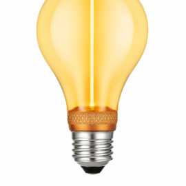 Bombillo 1800k 2w E-27 BY-A60OFA VINTAGE A60 AMBAR 110V-130V