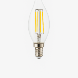 Bombillo 3000k 4w E-12 B70102 VINTAGE TIPO VELA CA-45T 400LM 110V-130V ROOMLUX