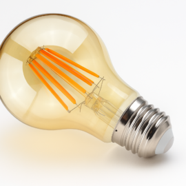 Bombillo 2700k 4w E-27 B70159 VINTAGE A-60 AMBAR 110-130V ROOMLUX