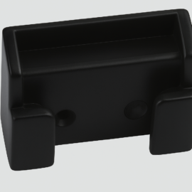 Tapa final grande RX07 para correa ¨SOBEU¨ 34*10*7 negro