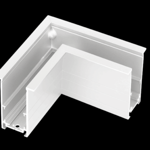 Conector curvo T2401L WH 90º MAGNÉTICO horizontal BLANCO 52*54*30cn para riel T2510