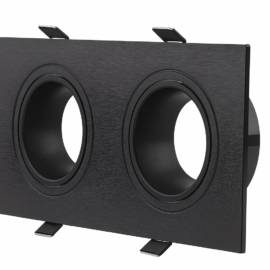 Emp. basc. # D27455 DOBLE RECES. BK NEGRA 160*80 (173*93*29) POLICARBONATO ROOMLUX