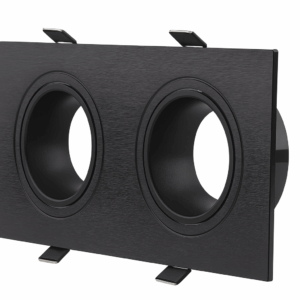 Emp. basc. # D27455 DOBLE RECES. BK NEGRA 160*80 (173*93*29) POLICARBONATO ROOMLUX