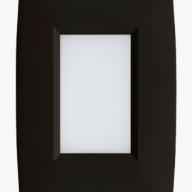 Empot. escalera 2W 3000K LBD2650-2 BK 73LM 83*123*35mm IP-65 negro PC