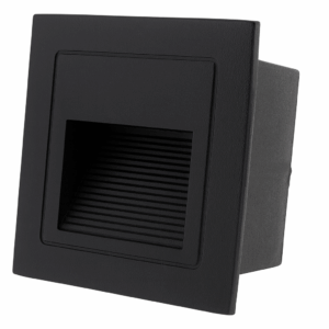 Empot. escalera 2w LBD7030-5 3000K NEGRO 2W 85-265v 180LM 70 (85*45) IP-65 EVOLIGHT (