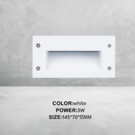 Empot. escalera 3w WPL2112 BLANCO 2700K 90-265V LED 165*105*75 EVOLIGHT