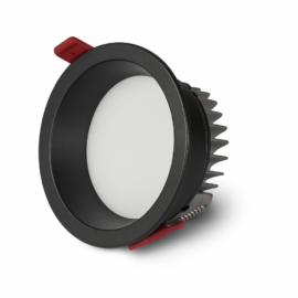 Empotrable 18W 4100k LZ-HG720 negro recesada frost 105x90mm 100-245v