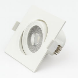 Empotrable basculante 5w 3000k B27372 75 mm (90 x90) blanca plastica ROOMLUX