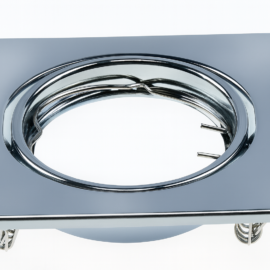 Emp. basc GU-10 # TS120S CH 82mm * 82mm acero