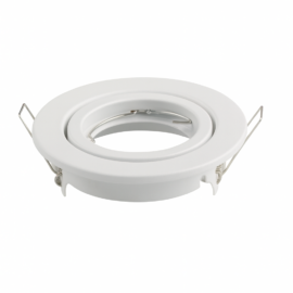 Empotrable basculante GU-10 TS60 WH ACERO 88 mm (75 mm) Blanco