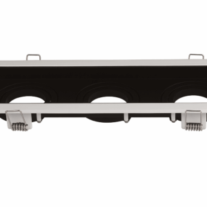 Emp. basc GU-10 TS71S-3 triple reces. WT ( BLANCA) 256*92 (270*100*45) ALUM. C/FONDO