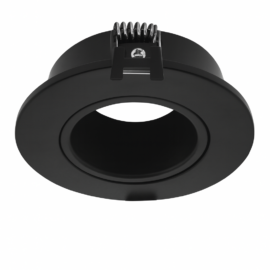 EMP. BASC. Ø CS62 GU-10 PLAST. 90 MM (HUECO DE 75MM) NEGRO EVOLIGHT