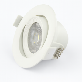 Emp. BASC. Ø LED B23770 3" 5w 3000K BLANCA PLASTICA ROOMLUX