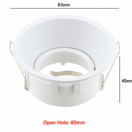 Emptrable basculante 911R redondo BLANCA ALUMINIO