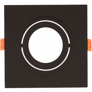 Emp. basc. # TS129.1 reces. GU-10 bk negro # 95 mm (100x100x37) PC