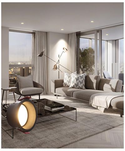 Empotrable 7W CCT LZ-HG720 negra recesada frost 75 mm (84*47) 100-245v