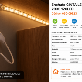 Enchufe Cinta LED 120V 2835 120LED