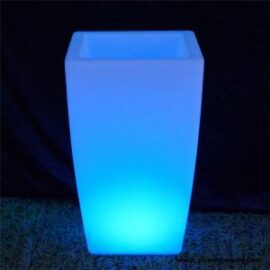 Maceta LED RGB PBG-3040F (40X40X70CM) C/CONTROL REMOTO (tarro)