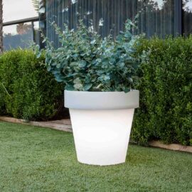 Maceta LED PE RBG-6050F con control remoto (tarro)