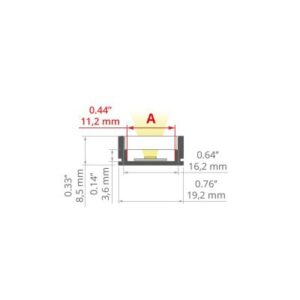 Perfil A01889A_2 HR-ALU KLUS de piso
