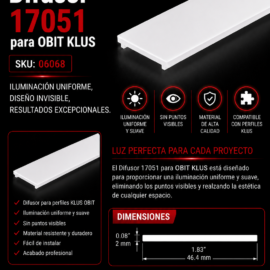 Difusor 17051 para OBIT KLUS