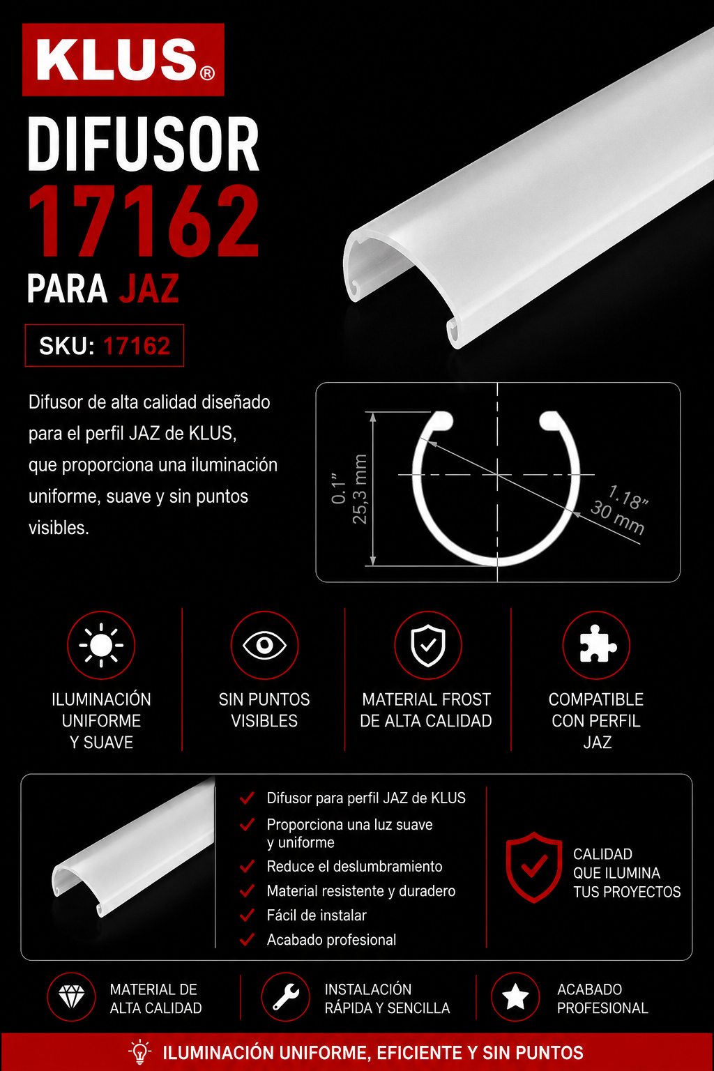 Difusor 17162 para JAZ KLUS