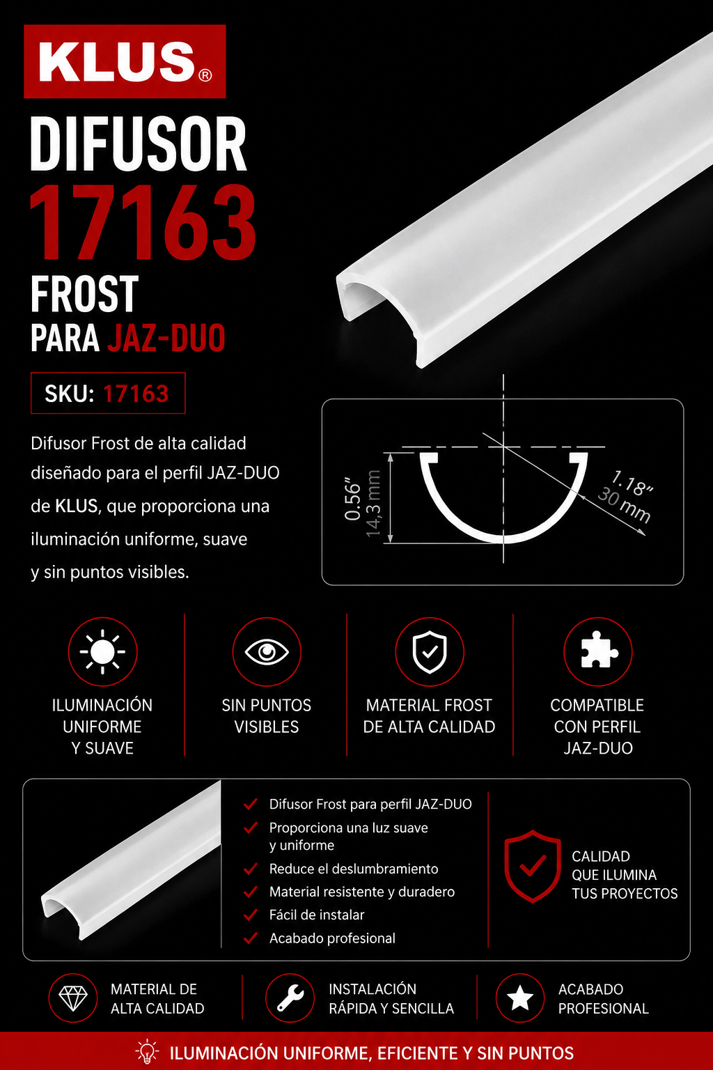 Difusor 17163 Frost JAZ-DUO KLUS