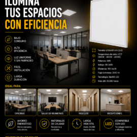 Panel 600X600 CCT 48w B29762 85-265V 100/lm/w 3840 L/M Backlit Blanco Roomlux