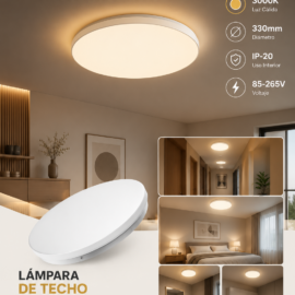 Lámpara de Techo 24w B27350 3000K 330mm 85-265v IP-20 ROOMLUX